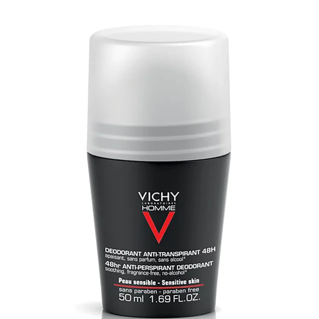Vichy Homme Men's Deodorant for Sensitive Skin Roll-On 50ml