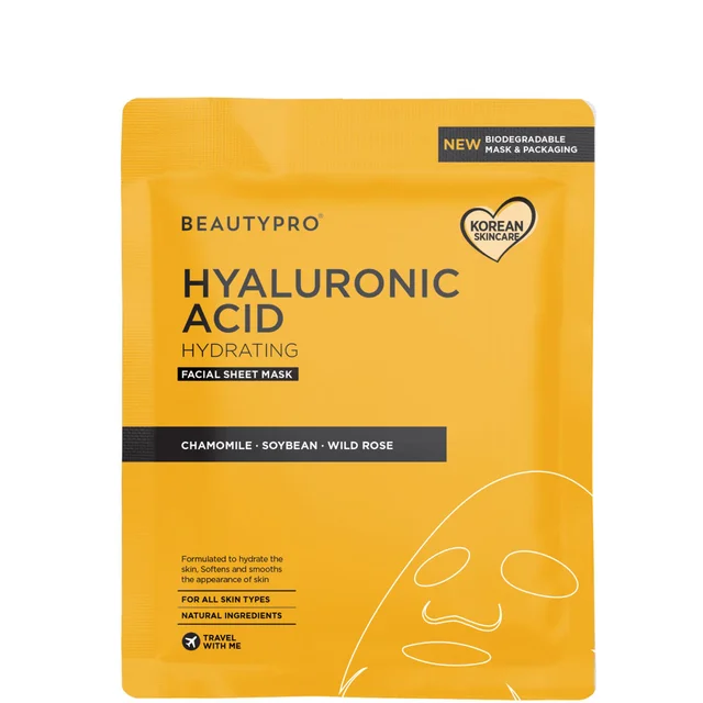 Beautypro Hyaluronic Acid Hydrating Facial Sheet Mask